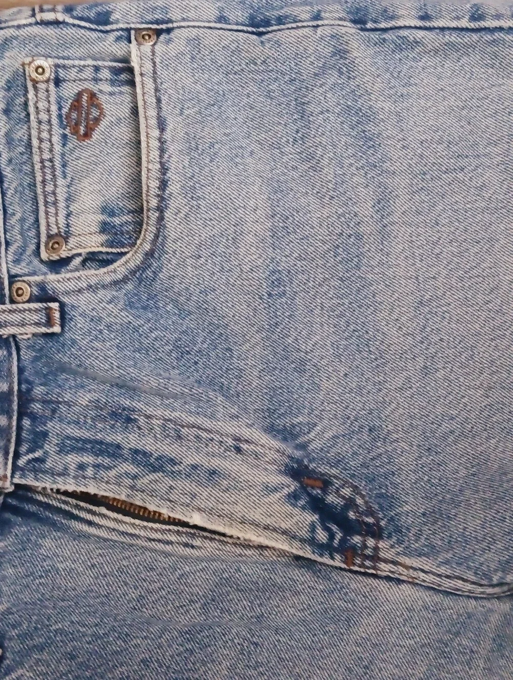 Light Blue Vintage Harley Davidson Men's Size 33-30Denim Jeans - Two Pair
